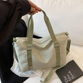 Borsa fitness verde chiaro impermeabile con grande capacità per viaggio e yoga - Verde