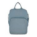 Borsa per tablet in tessuto oxford blu minimalista con tasca frontale e texture in nylon - Blu