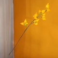 Artificial yellow finger citron branch with realistic fruits for festive home decor - Solanum Mammosum