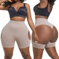 Faja reductora de talle alto para mujer con efecto levantacola en color beige - M / Color Piel