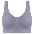 Soutien-gorge de sport lavande avec larges bretelles et tissu respirant pour le yoga - Gris Violet