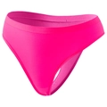 Neon pink seamless low-rise thong for women, stretchy athletic sports cotton gusset underwear - S / Magenta