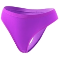 Seamless bright purple sports thong with wide elastic waistband and cotton crotch - S / Grape Purple