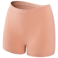 Pantalones cortos de seguridad sin costuras rosa nude con cintura elástica ancha - S (90-110 Jin) / Rosa