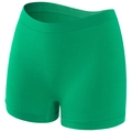 Plus size emerald green seamless safety shorts with high elasticity for women - Emerald Green
