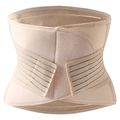 Gaine amincissante beige élastique avec sangles de compression pour modelage post-partum - L / Abricot