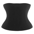 Guaina modellante nera a clessidra ad alta elasticità con strisce verticali - XS/S / Nero (24CM)