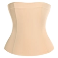 Corsetto stringivita color carne senza spalline con texture a costine fini - XS/S / Albicocca (Altezza 28CM)