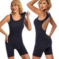 Body sportivo nero con schiena scoperta, elevata elasticità e vestibilità modellante - M / Nero