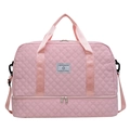 Bolso de viaje acolchado rosa de gran capacidad para yoga, natación y actividades fitness - Rosa