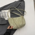 Sac seau vert clair minimaliste avec chaîne dorée et finition de texture marbrée - Vert