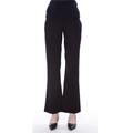 Pantalones de maternidad negros de cintura alta elástica en algodón con soporte abdominal - 2XL / Negro