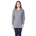 Dunkelgraues Still-Sweatshirt für Schwangere mit langen Ärmeln und lockerer Passform - S / Dunkelgrau