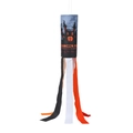 Halloween Windsack mit Schlossmotiv und orange-schwarzen Quasten für die Party Dekoration - Schloss