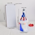 Gnomo patriottico del 4 luglio con paillettes rosso bianco blu e scatola regalo - 15*5.5CM Blu