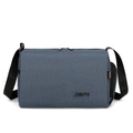 Borsa a tracolla minimalista blu-grigio scuro con grande capacità e spalla larga - Blu