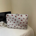 Silberne Laptoptasche mit Kirschmuster für 13-14 Zoll Laptops und Tablets - Silber