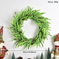 Ghirlanda natalizia da 50cm con aghi di pino artificiali e pigne naturali, peso circa 380g - Ghirlanda di Pino Verde (Stile B)