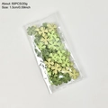 50 Stück grüne Kleeblatt-Holzornamente für St. Patrick's Day DIY Bastelarbeiten - 1.5cm