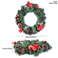 Vintage Christmas wreath with pine cones and red berries measuring 50cm in diameter - GH0095S