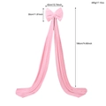Große rosa Samtschleife Dekoration mit langen Bändern, 40x190cm für Party-Events - 190cm / Rosa