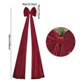 Große rote Samtschleife Dekoration mit Maßen 40x180cm für Hochzeit und Party-Events - 180cm / Burgunderrot