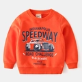 Felpa in cotone arancione per bambini con stampa vintage Indianapolis Speedway racing - 100cm / Arancione