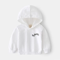 Sweat à capuche blanc en coton pour enfants avec imprimé graphique 'ROAARR!' noir - 130 / Blanc