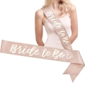 Banda Bride to Be de lentejuelas oro rosa con icono diamante para despedida de soltera - Banda Oro Rosa
