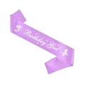 Fascia Birthday Girl lilla con sirene e stelle per feste di compleanno bimbi - Fascia Sirena Viola