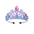 Serre-tête couronne de princesse sirène violette avec étoiles de mer et pierres colorées - Violet Couronne