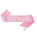 Écharpe rose scintillante pour fille avec inscription argentée pour le 13e anniversaire - Taille unique / 13 Ans