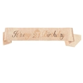 Fascia glitterata oro rosa It's my 21 Birthday con corona per decorazione festa - 21° Compleanno (Oro Rosa)