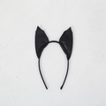 Woensdag Addams cosplay zwarte glitter vleermuis oor hoofdband voor Halloween feesten - 120cm / Zwarte Vleermuisoor Hoofdband