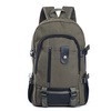 Mochila táctica de lona verde militar para hombre con múltiples bolsillos con cremallera y hebillas - Verde