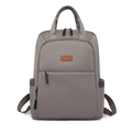 Zaino da donna in nylon taupe impermeabile con tasche multiple per laptop e per il viaggio - Cachi
