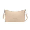 Bolso cubo beige moderno y minimalista con correa ajustable para mujer moda de verano - Blanco