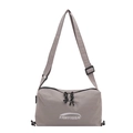 Borsa a tracolla FANYISSA grigio caldo impermeabile con tracolla regolabile e logo bianco - Grigio
