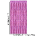 Tenda a frange laser rosa acceso (1x2,5m) per decorazione sfondo di feste ed eventi - 2.3 Seta Rosa / 1*2m Tenda Frange Laser