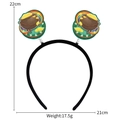 St. Patrick's Day headband with pot of gold and rainbow icons, 22cm x 21cm size guide - Pot of Gold Style