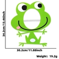 Grüne Froschmaske aus Filz für Kindergeburtstage Fotorequisite in 34,2 cm x 30,2 cm - Frosch-Stil