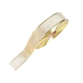 Rotolo di nastro natalizio in oro metallizzato a trama fine per regali e decorazioni - Oro