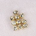 Set di 10 campanellini dorati lucidi per decorazioni natalizie fai-da-te su peluche - Oro 10 pezzi