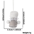 Silver knit Christmas boot ornament with glitter sole and white faux fur collar decor - Silver Boot