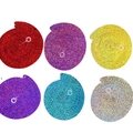 Christmas party PVC spiral streamers in six metallic colors with hanging hooks - 6 Pcs/Pack / Multicolor