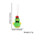 Pulcino pasquale in peluche verde con cresta rossa e dimensioni 13x5cm - Verde
