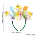 Easter bunny ears headband with colorful chicks and eggs, dimensions 23x23.2cm - One Size / Easter Egg And Eggshell Chick Style
