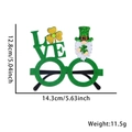 St. Patrick's Day party glasses with green gnome and shamrock LOVE design details - LOVE Gnome Style