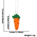 Handmade felt carrot hanging ornament with string for Easter party festive decoration - Carrot Pendant