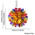 Macaron gradient laser star honeycomb party decoration with precise dimensions and weight - Colorful Star Ball